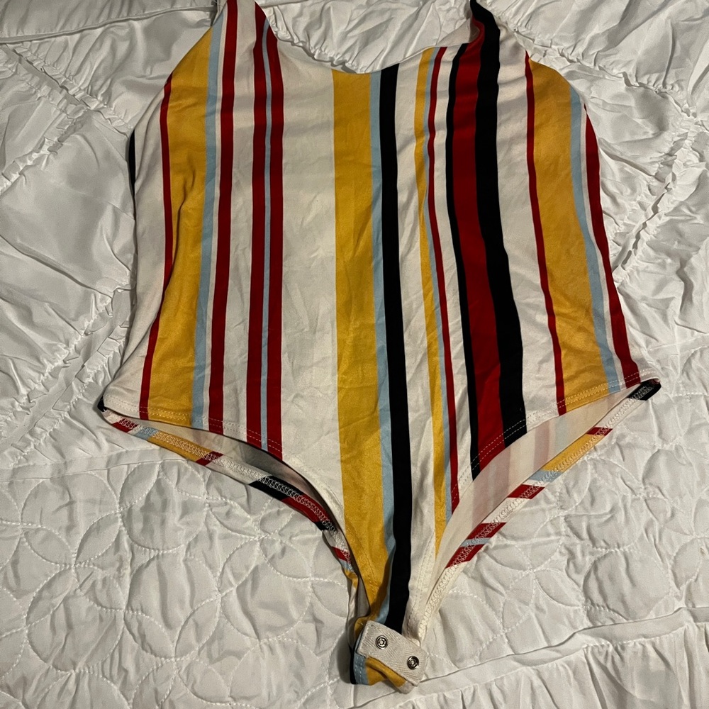 Striped Multicolor One Piece